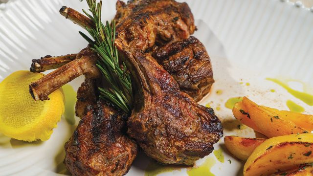 Lamb chops from Lefkes Estiatorio