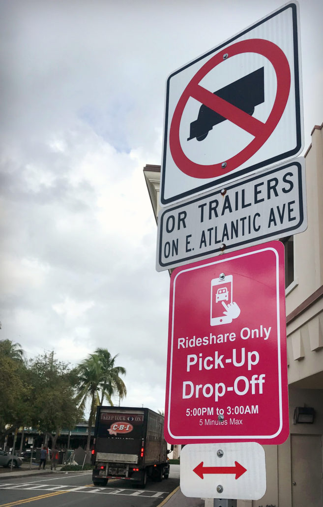 rideshare sign