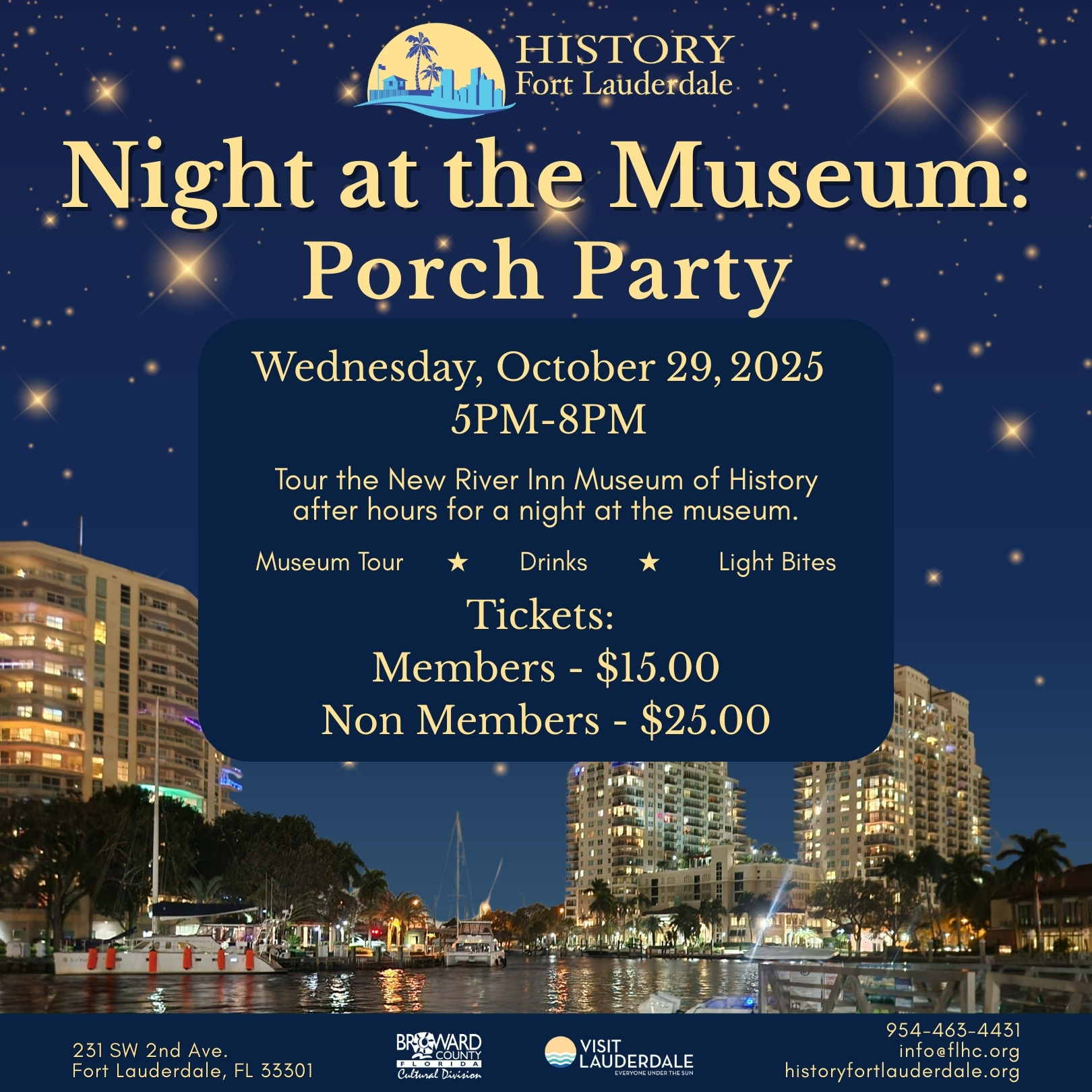 “Night at the Museum: Porch Party” at History Fort Lauderdale