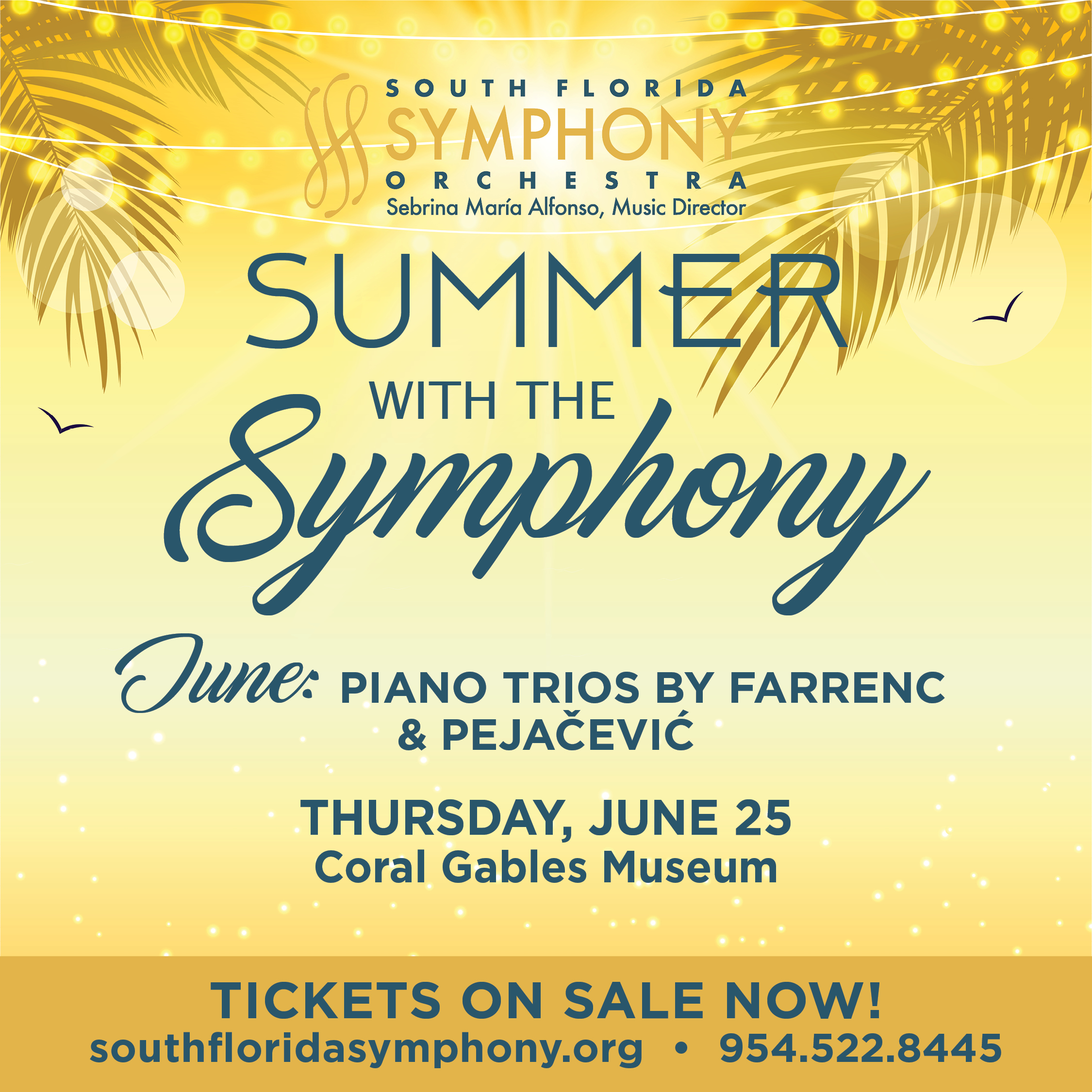 South Florida Symphony Orchestra’s Summer Chamber Music Series – Farrenc & Pejačević