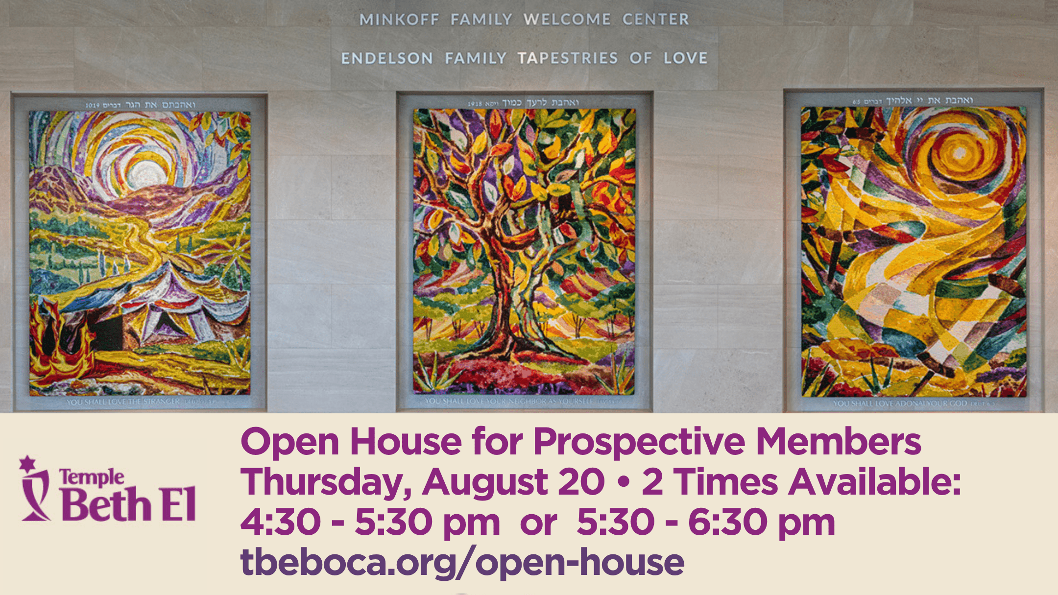 Open House for Prospective Temple Beth El of Boca Raton Members