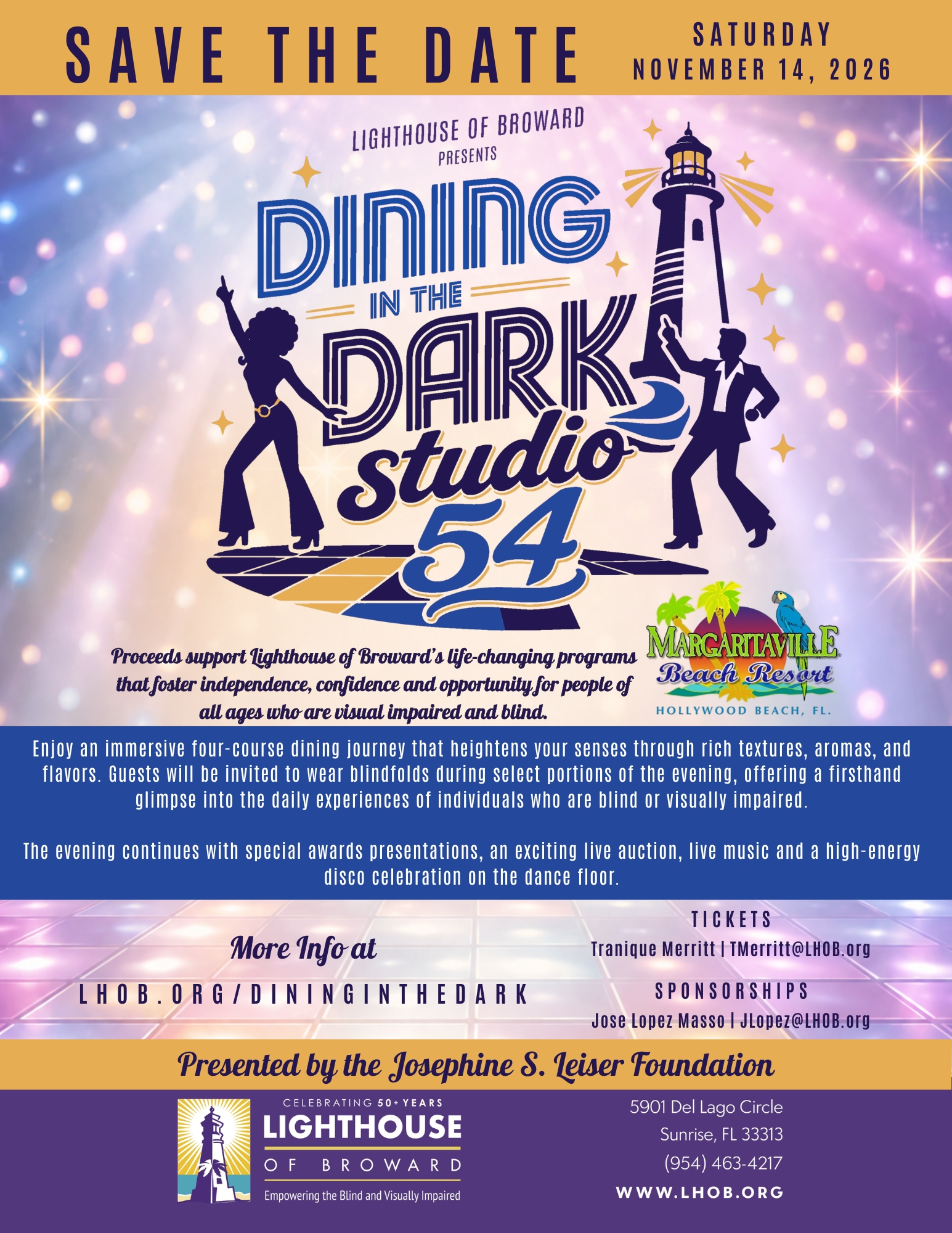 Lighthouse of Broward’s 12th Annual Dining in the Dark