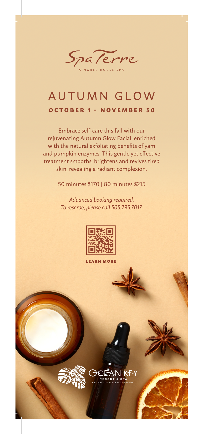 Ocean Key Resort & Spa | Autumn Glow Facial at SpaTerre